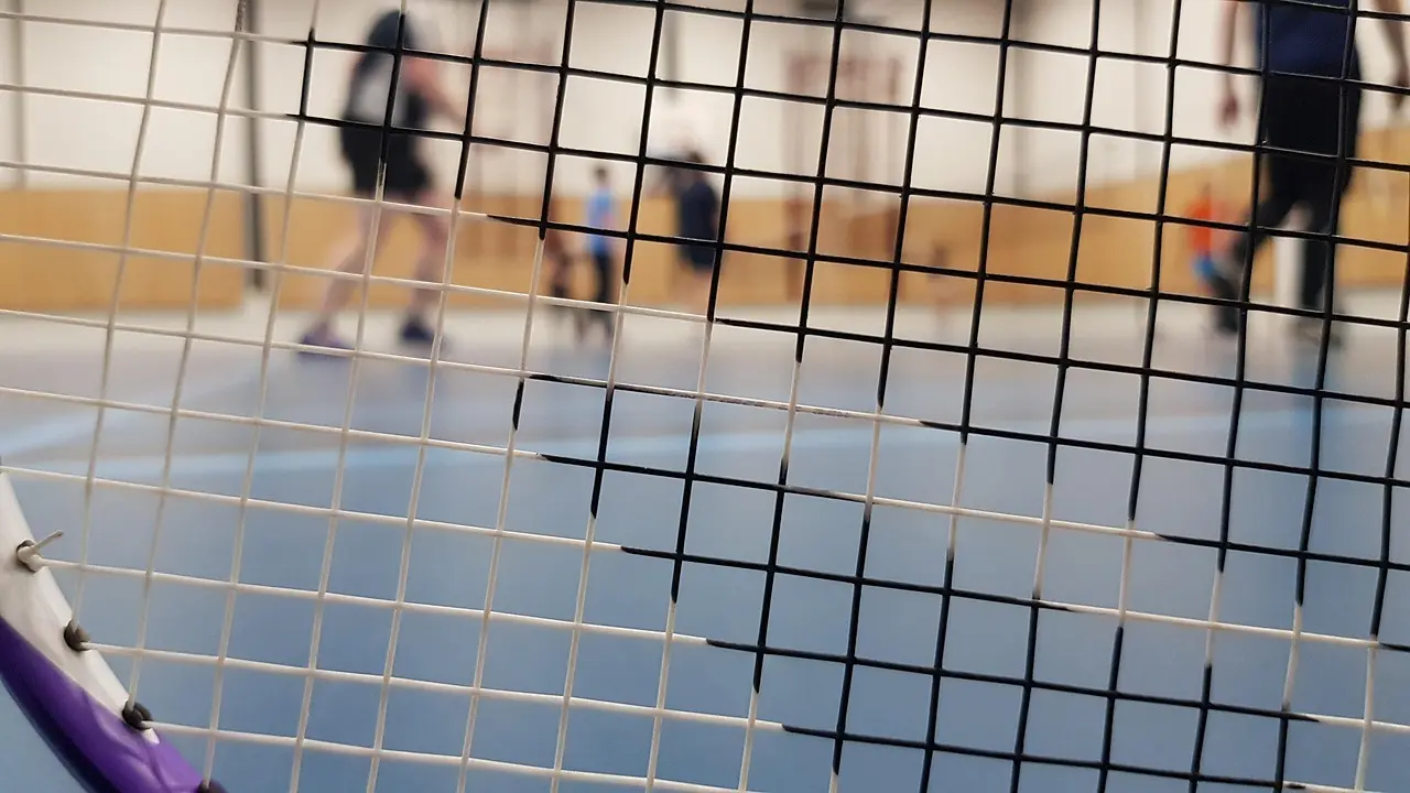 Badmintonnet og bane